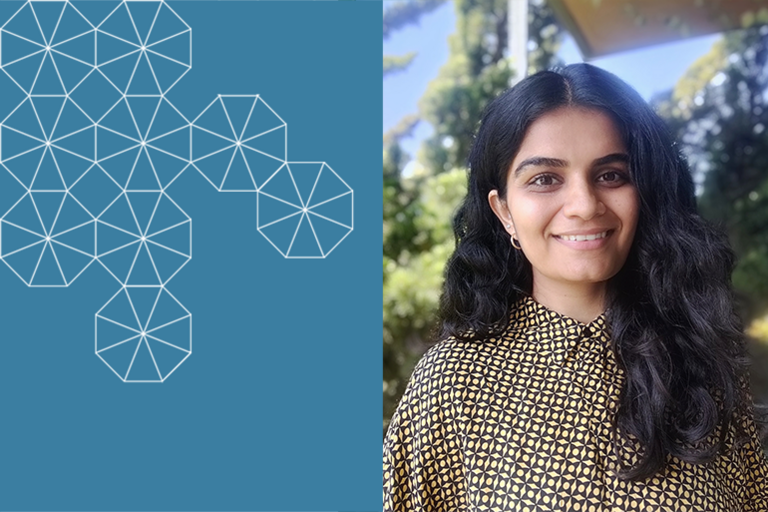 Student Assistant Reetu Pethani smiles facing the camera