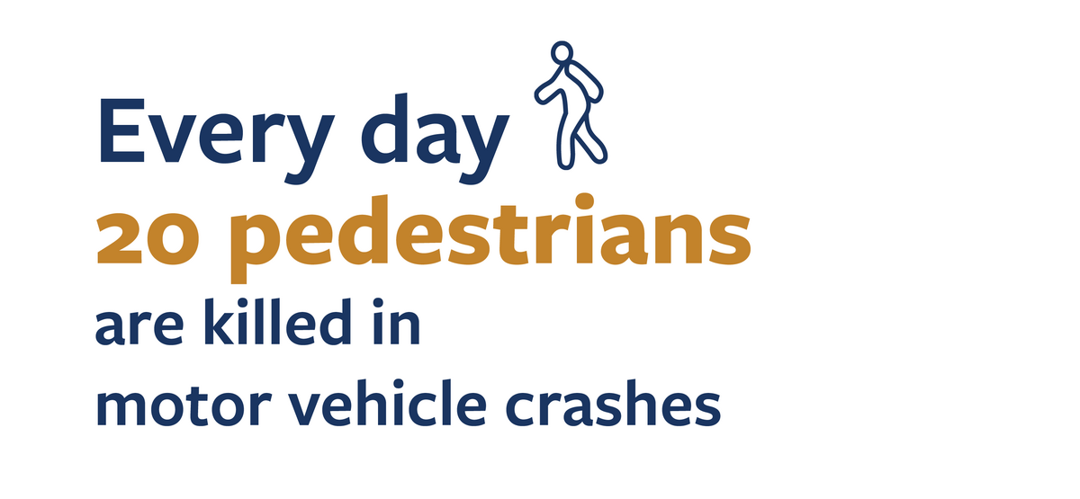 Infographic detailing pedestrian fatality frequency nationwide in 2021. For more information, go to the following summary. 