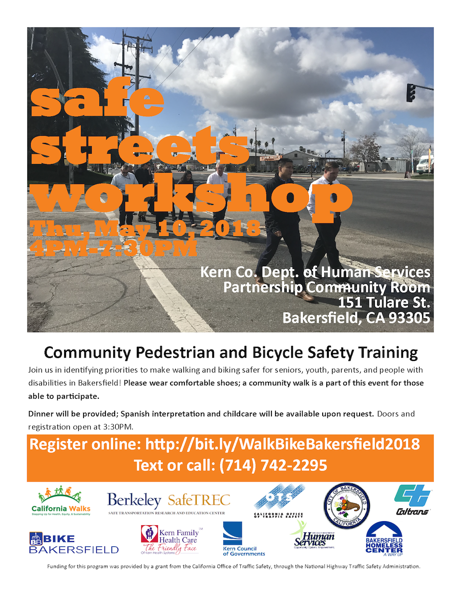 Safe Streets Workshop in Bakersfield