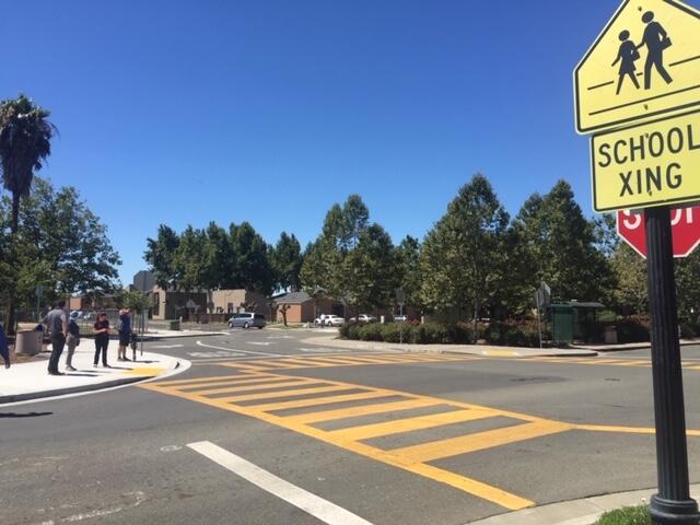 Participants in the Suisun City CSSA assess a local road