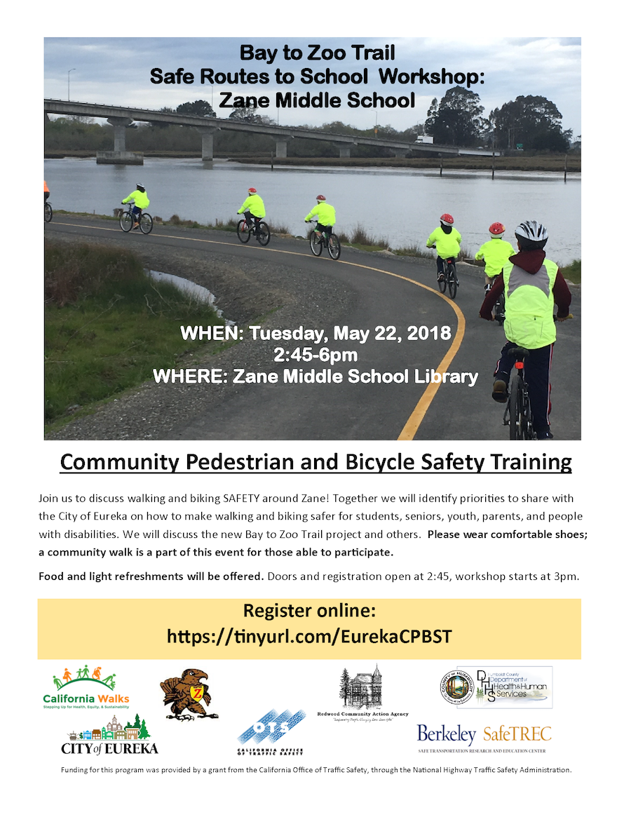 Safe Routes to School Workshop in Eureka