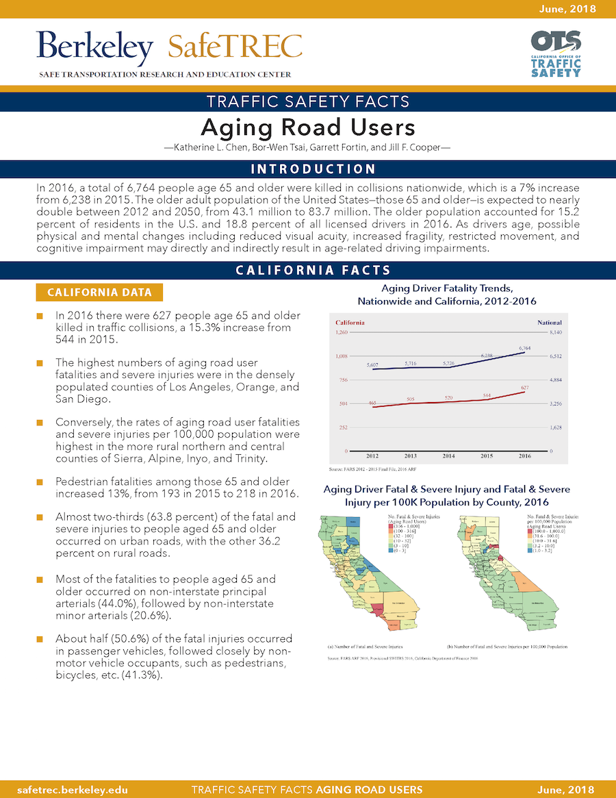 SafeTREC Traffic Safety Facts: Aging Road Users | SafeTREC