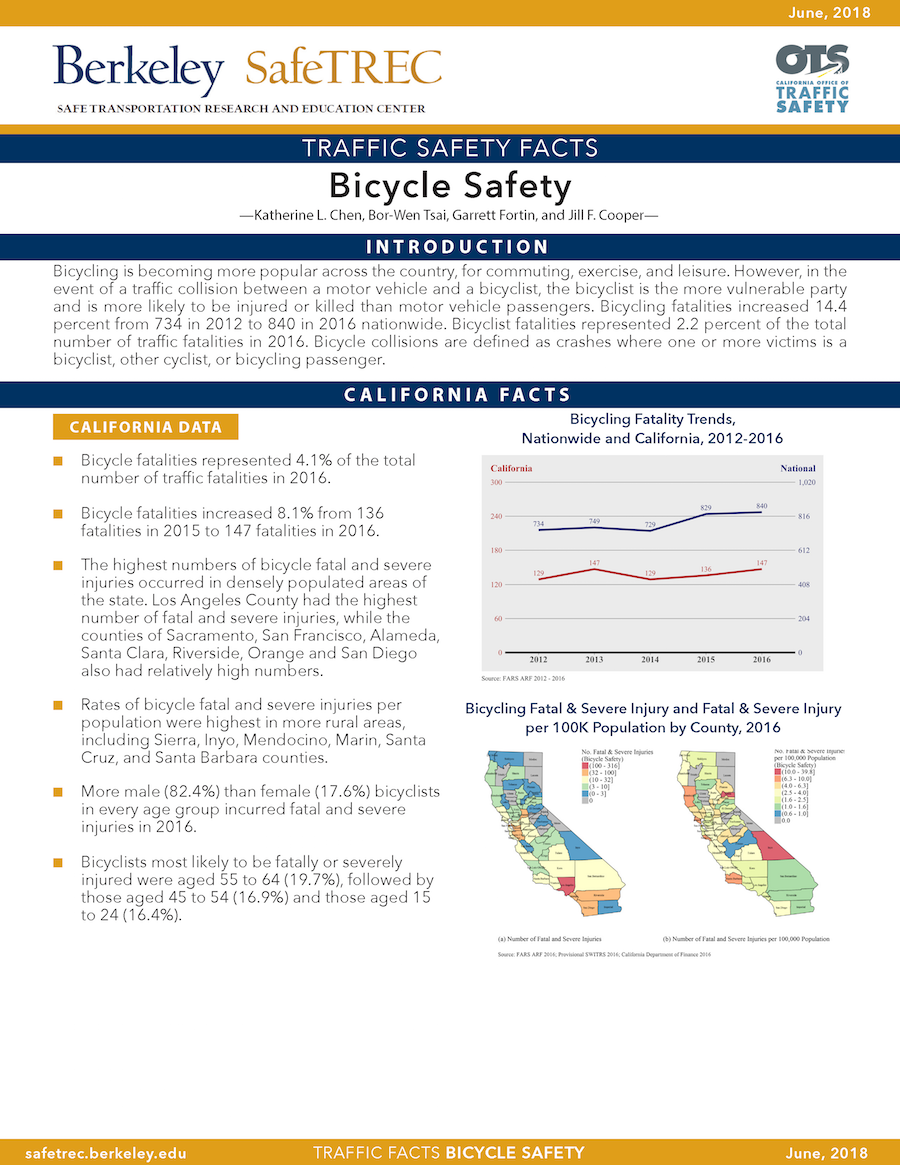 Bicycle Safety Fact Sheet