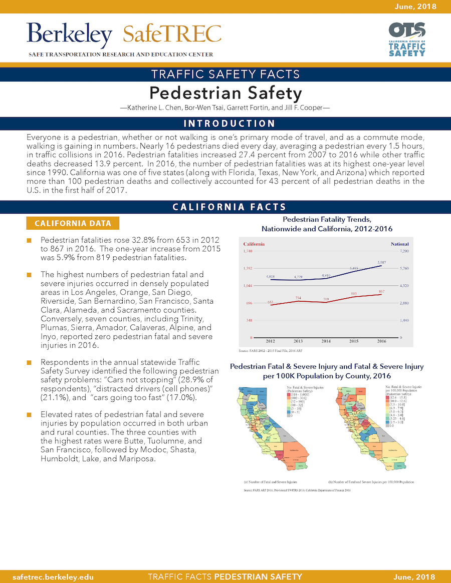 Pedestrian Safety Fact Sheet