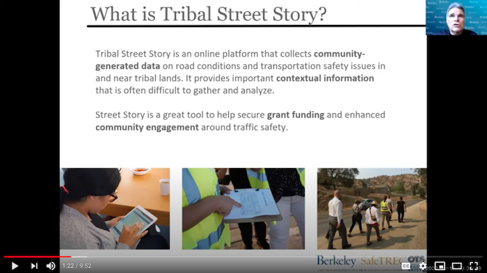 Video image describing what Tribal Street Story is