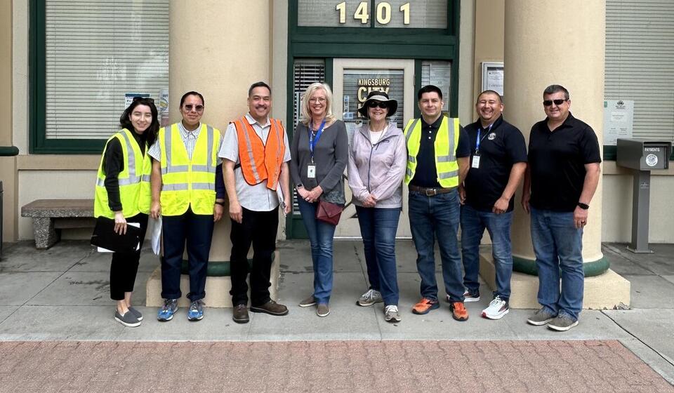 A group photo of the participants at a Community Pedestrian and Bicycle Safety Program workshop