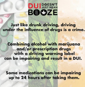 DUI Doesn't Just Mean Booze Facts