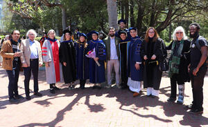 Group photo of graduating 2023 doctoral students in the College of Engineering
