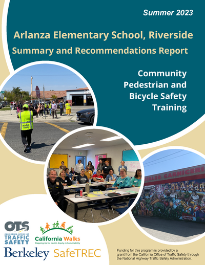 Cover of the Arlanza Elementary School, Riverside Summary and Recommendations Report