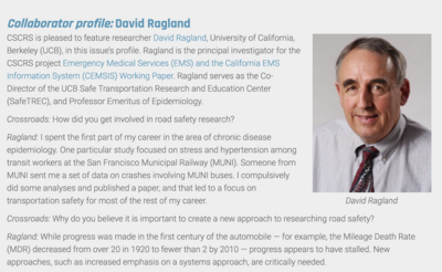 Screenshot of a part of the Collaborator Profile with David Ragland