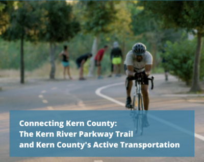 Bicyclist on Kern River Parkway Trail