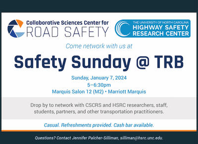 CSCRS Safety Sunday invitation with event details and sponsor logos