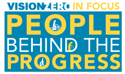 Graphic of "People Behind the Progress" series